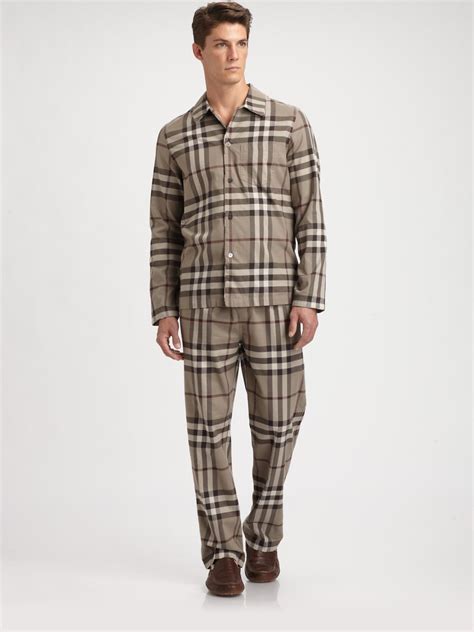 burberry mens pajama set|Burberry men's sweatpants.